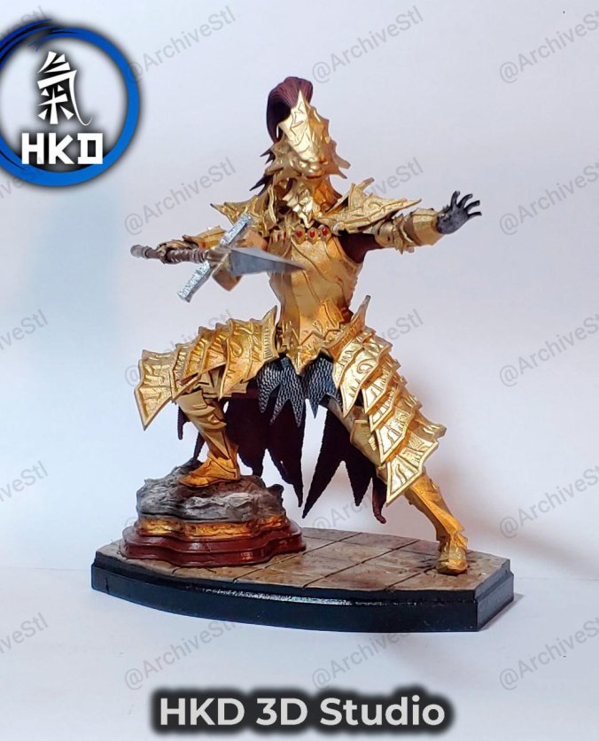 黑暗之魂 屠龙者奥恩斯坦(Dragonslayer Ornstein) 3D打印图纸